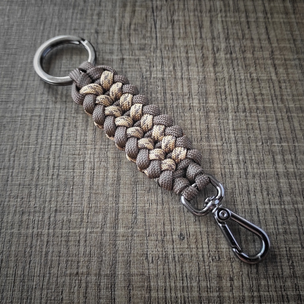 Chaveiro Paracord MARSHAL Sobrevivência Customizado rattler brown ...