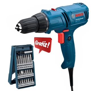 Parafusadeira GSR 7-14 E Bosch + 25 Bits X-Line Bosch 400W Furadeira 3/8"