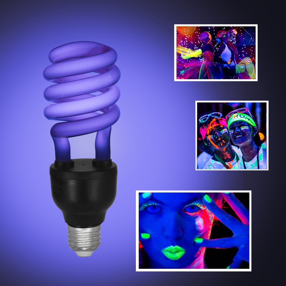 Lâmpada Luz Negra 36W Espiral 110 / 220 - Efeito Neon 1