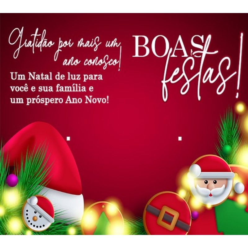 50 Tag para Brinco Mimo Cliente Natal Boas Festas