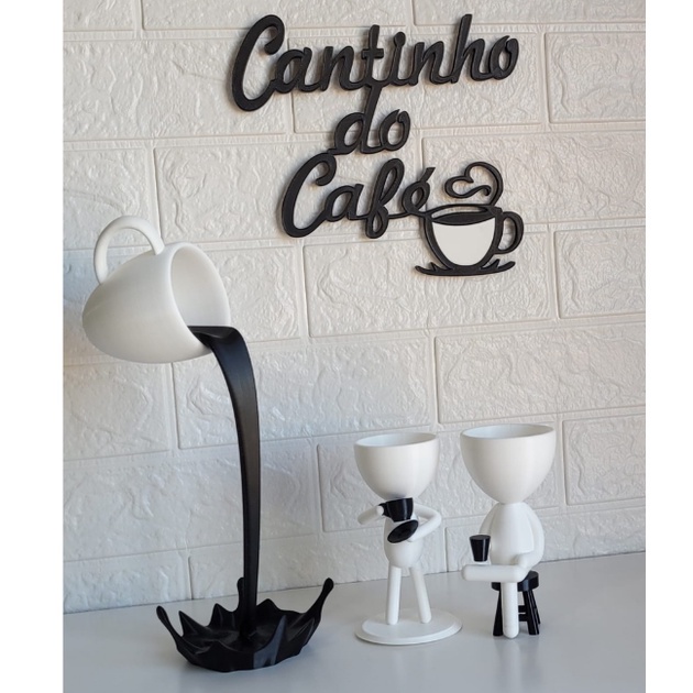 Decoração Cantinho do Café Diversas Cores Impressão 3D