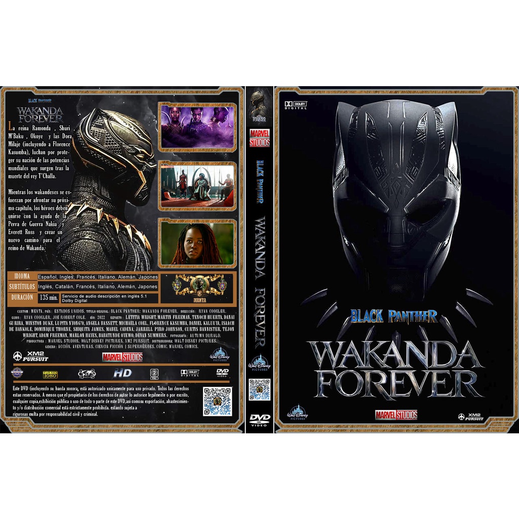 Pantera Negra Wakanda Para Sempre Dvd Shopee Brasil