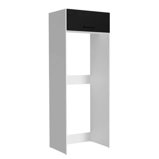 Porta Geladeira Armário de Cozinha 1 Porta Basculante Branco/Preto Agata Madesa em Oferta na Shopee