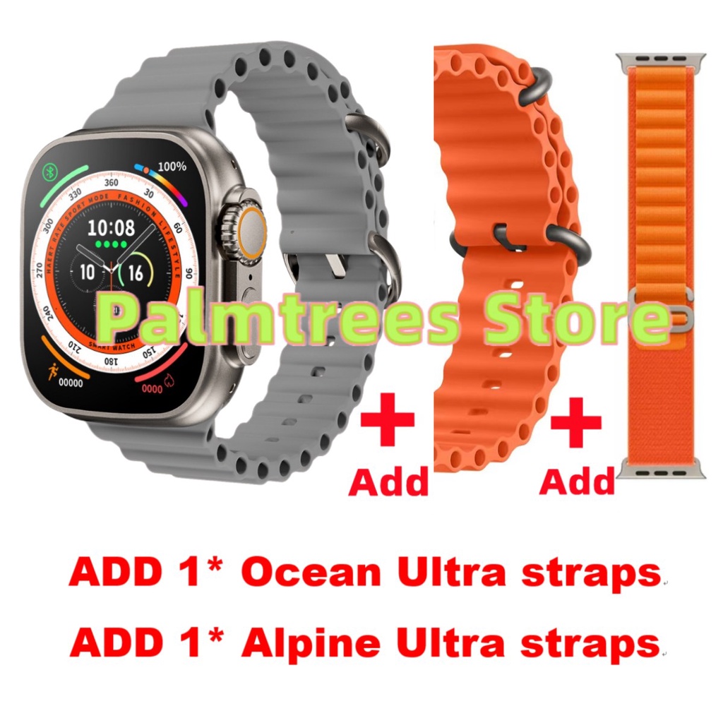 Smartwatch Original ZD8 Ultra Max Series 8 Chamadas Bluetooth 49mm NFC ECG  IP68 À Prova D'água