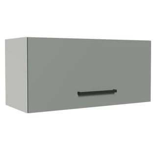 Armário de Cozinha Aéreo de Cozinha 70 cm 1 Porta Basculante Branco/Cinza Agata Madesa em Oferta na Shopee