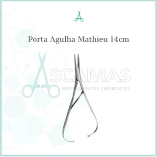 PORTA AGULHA MATHIEU 14 CM P/ SUTURA