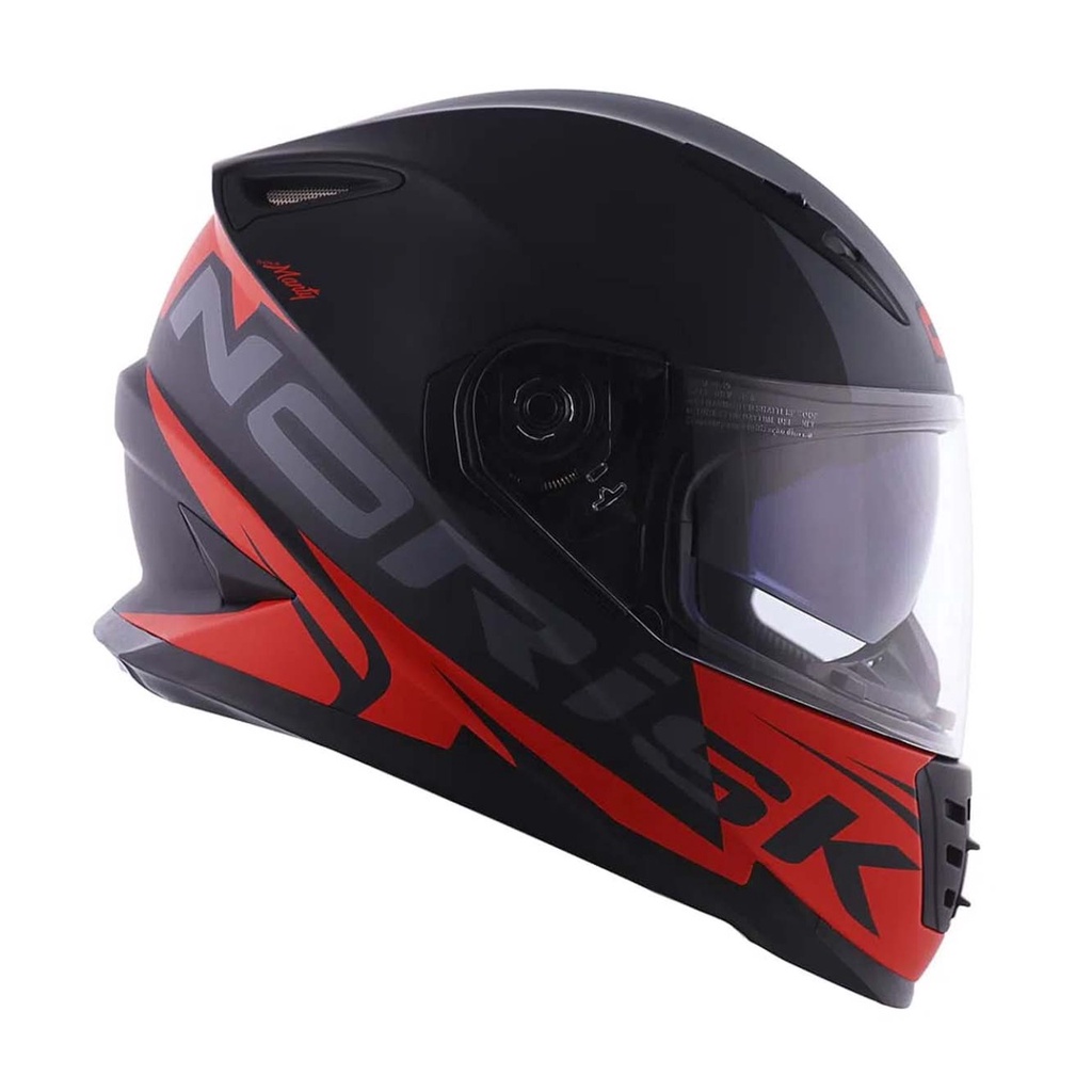 Capacete Norisk FF302 Manty Matte Black/Red 58/M | Shopee Brasil
