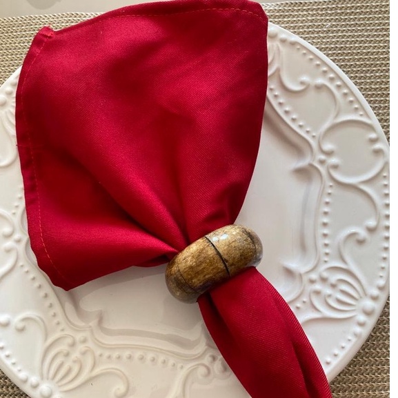 Kit 4 Guardanapos Tecido 45 x 45 Algodão Viscose Sarja Premium