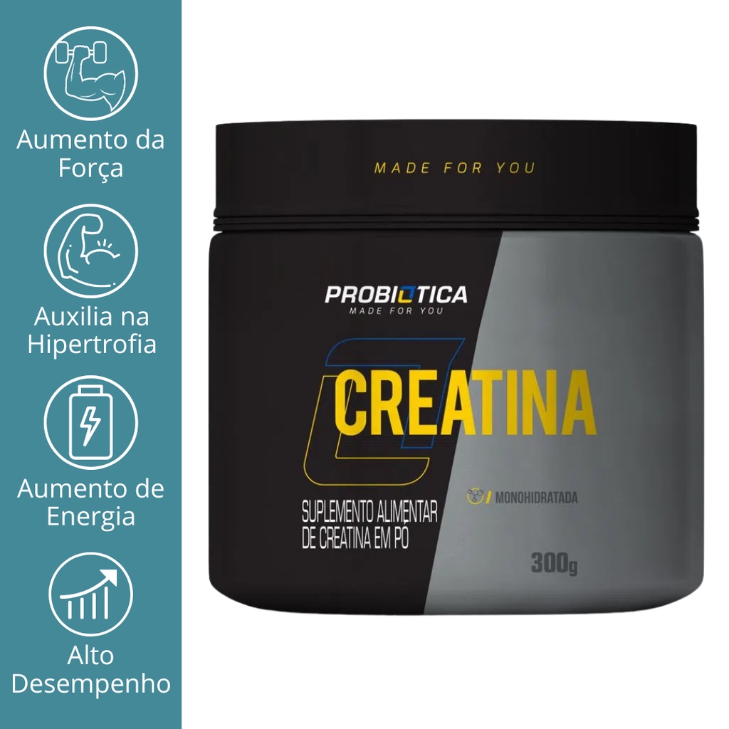 CREATINA 100% PURA 300G - PROBIÓTICA