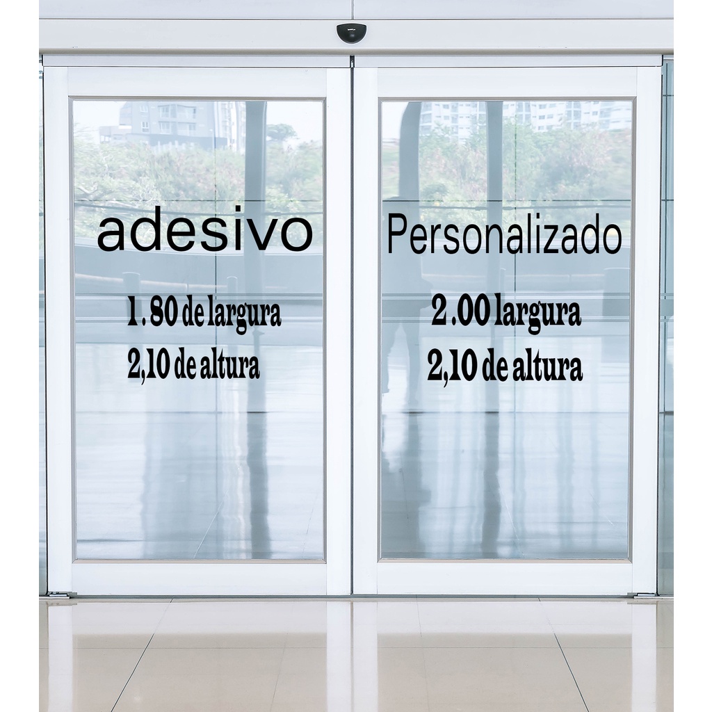 adesivo personalizado para porta de vidro comercial | Shopee Brasil