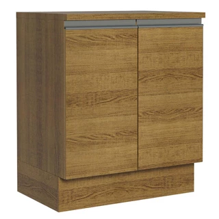 Balcão Armário de Cozinha 70 cm 2 Portas Rustic Glamy Madesa em Oferta na Shopee