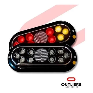 Par Lanterna De Led Carretinha Reboque Barco Prova D