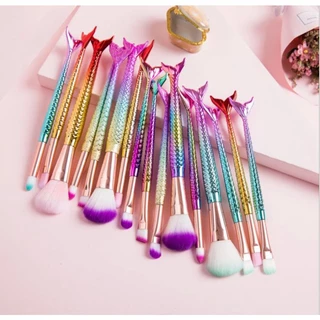 Kit 4 Pincéis para maquiagem Sereia