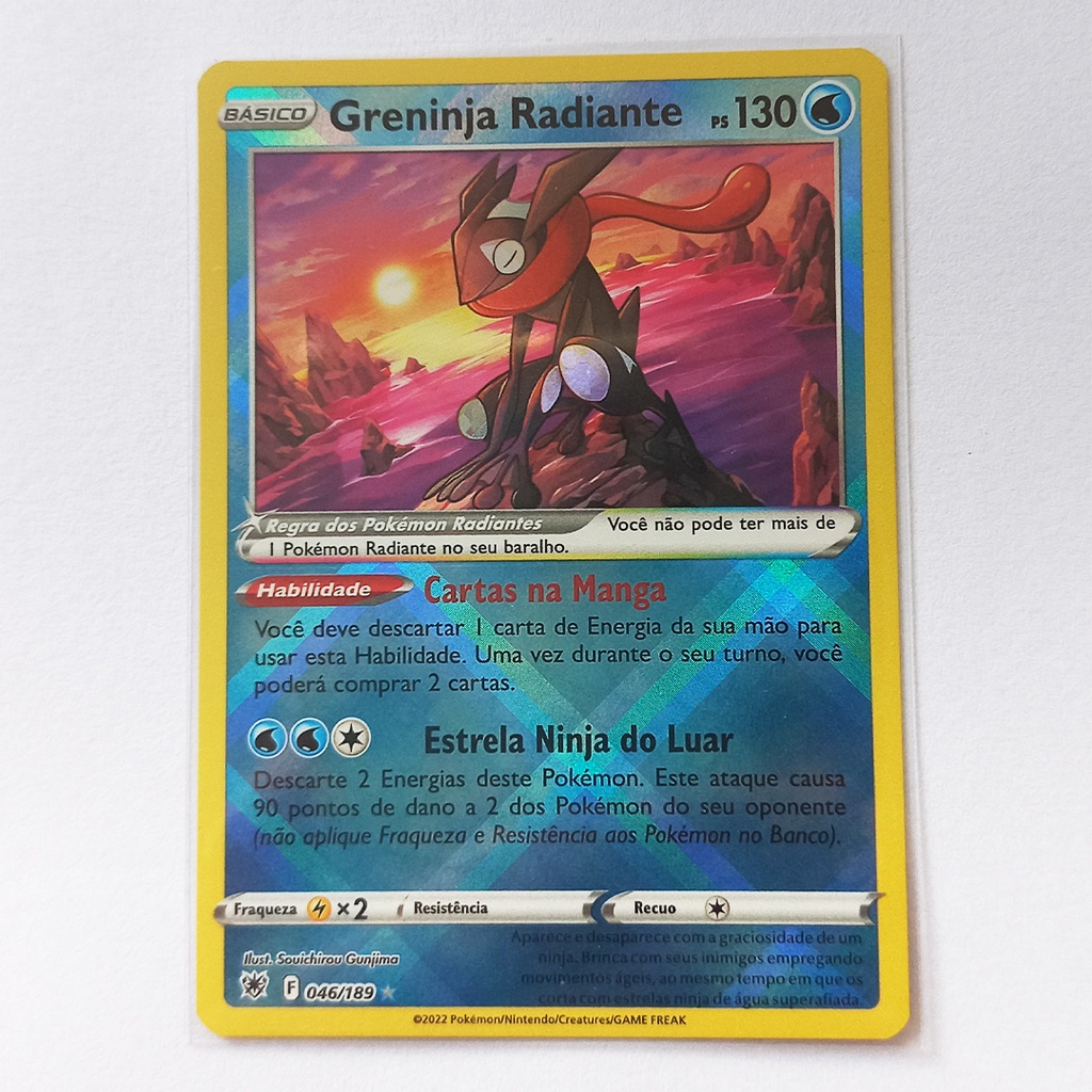 Carta Pokémon Greninja Radiante Original Japonês