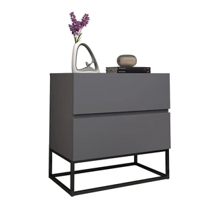 Mesa De Cabeceira Alto Padrão 2 Gavetas P/ Quarto Casal