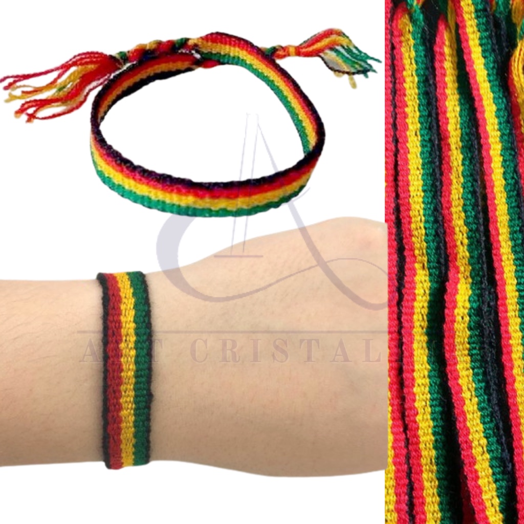 Pulseira Reggae Do Bob Marley Jamaica amizade colorido | Shopee Brasil