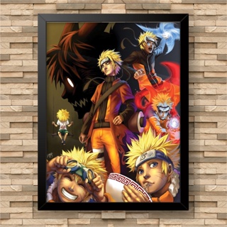 Quadro Formato Nuvem Akatsuki Naruto Decorção Geek Sala Quarto