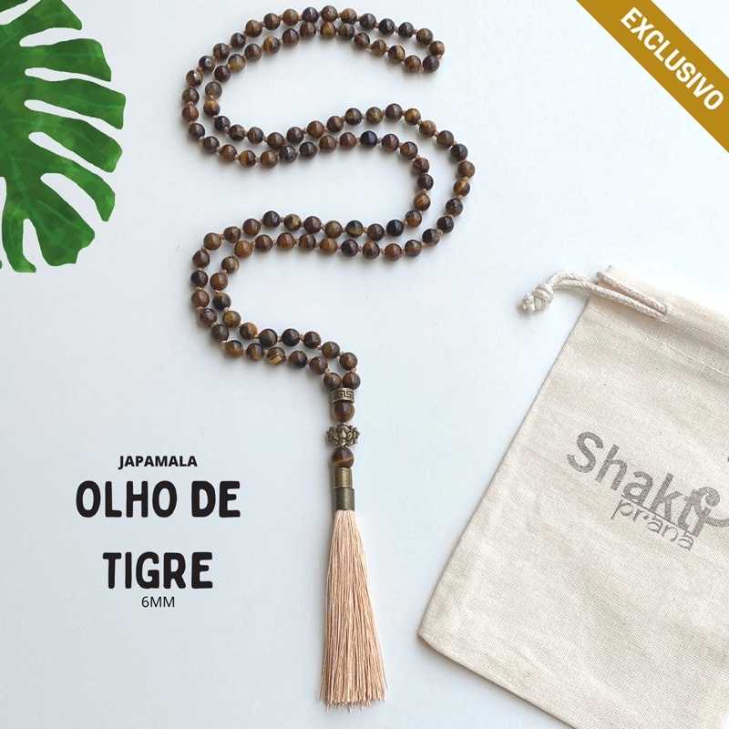 Japamala Olho De Tigre Pedra Natural Contas Shopee Brasil