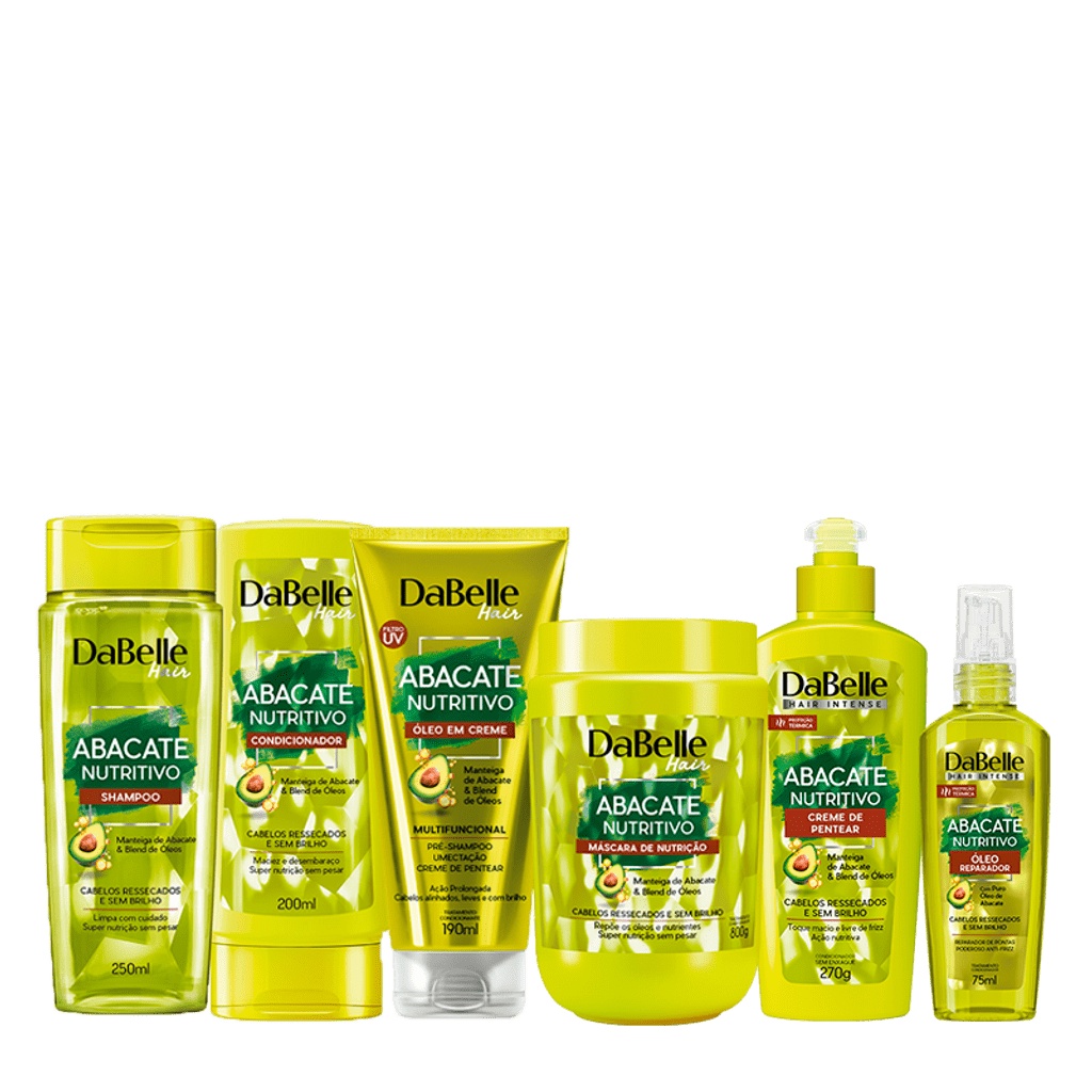 Kit DaBelle Hair Intense Abacate Nutritivo Full 800g (6 Produtos ...