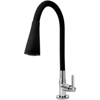 Torneira Cozinha Flexível Cone Preto 1/4 de volta - Luxo