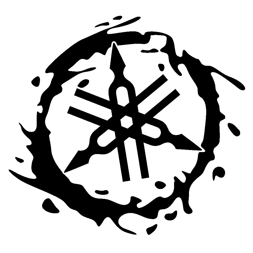 2 logos yamaha paralama traseiro rabeta Lander 250 23cm