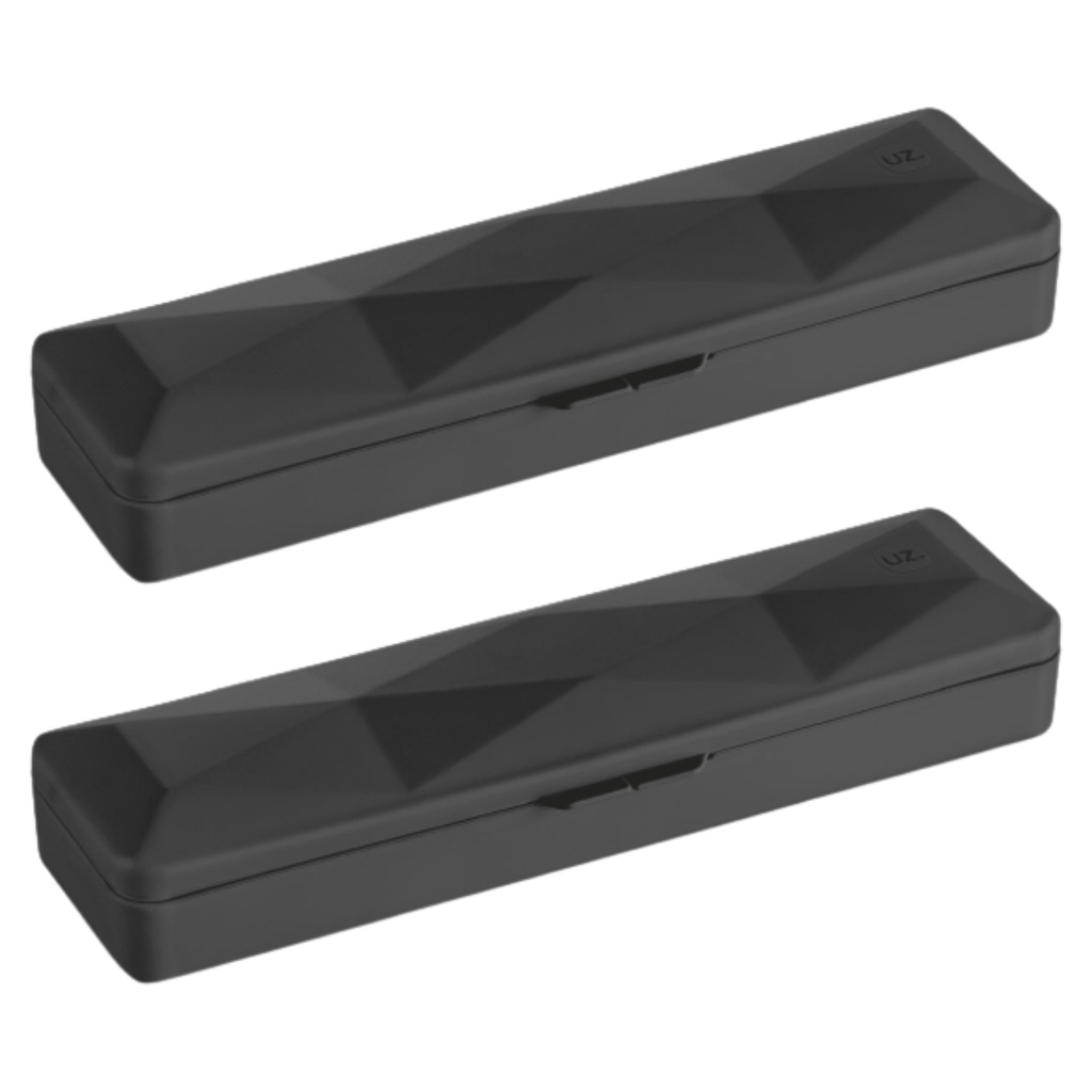 Kit 2 Estojo Porta Escova Pasta Dente Case Organizador Viagem Bolsa Mochila Multiuso UZ394 - Cores