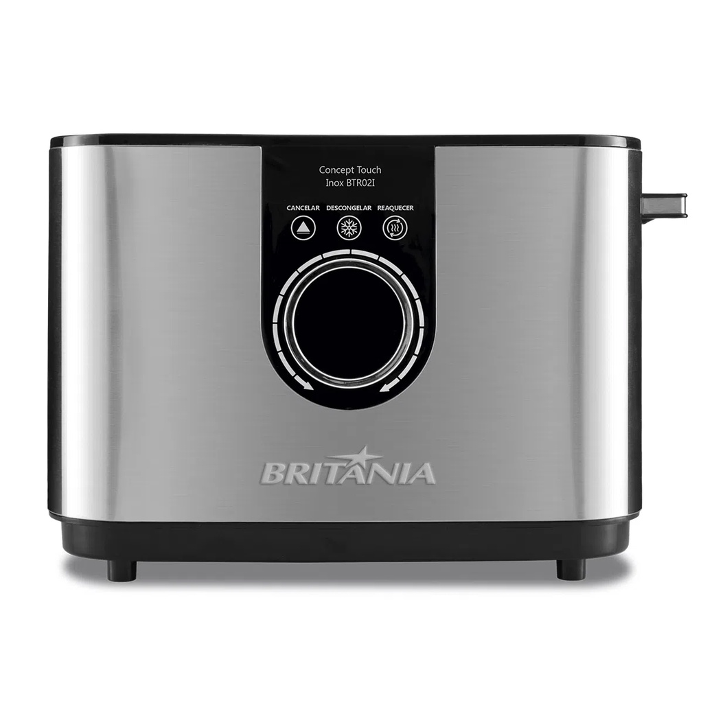 TORRADEIRA TOUCH BRITANIA INOX 7 POTENCIAS 850W 220V | Shopee Brasil