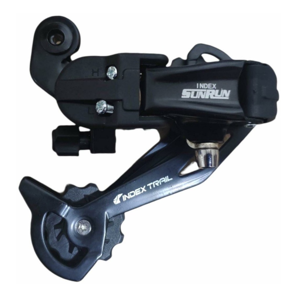 Cambio Traseiro 7/8v Index Sunrun Trail Preto Cage Longo Até 43d