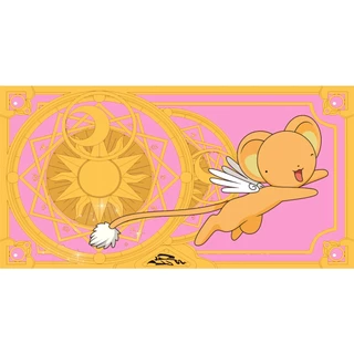 Mouse pad Gamer Guardião Kérberos ( Kero) com fundo Rosa (58 cm x 30 cm)