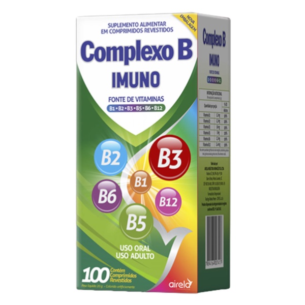 Vitamina Complexo B 100CP Airela | Shopee Brasil