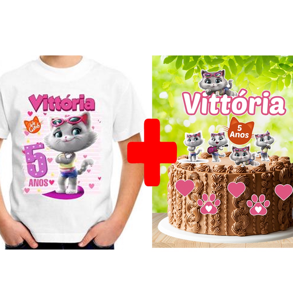Camiseta 44 gatos hotsell