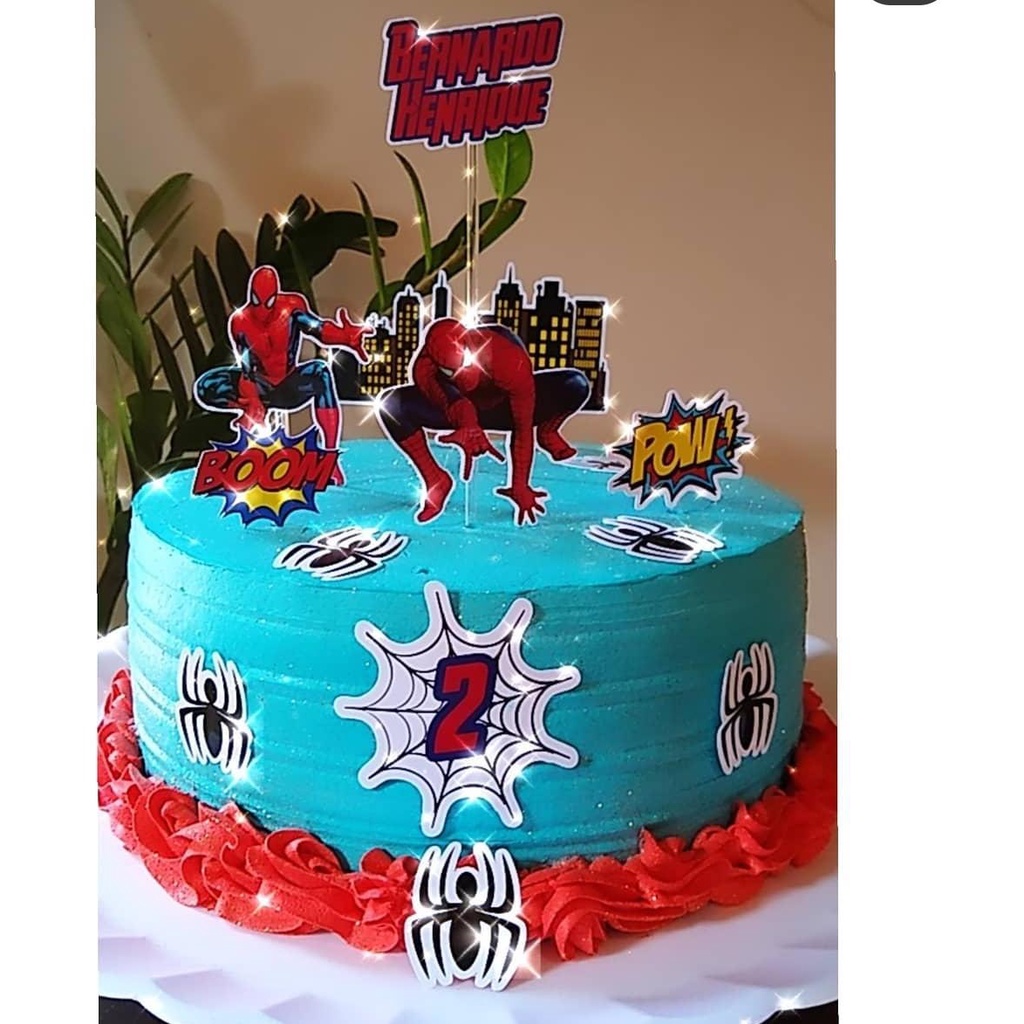 Topo de bolo homem aranha - Marlen personalizados