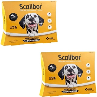 Combo 2x Coleira Antiparasitária Scalibor 2 (65cm) Para Cães Grandes