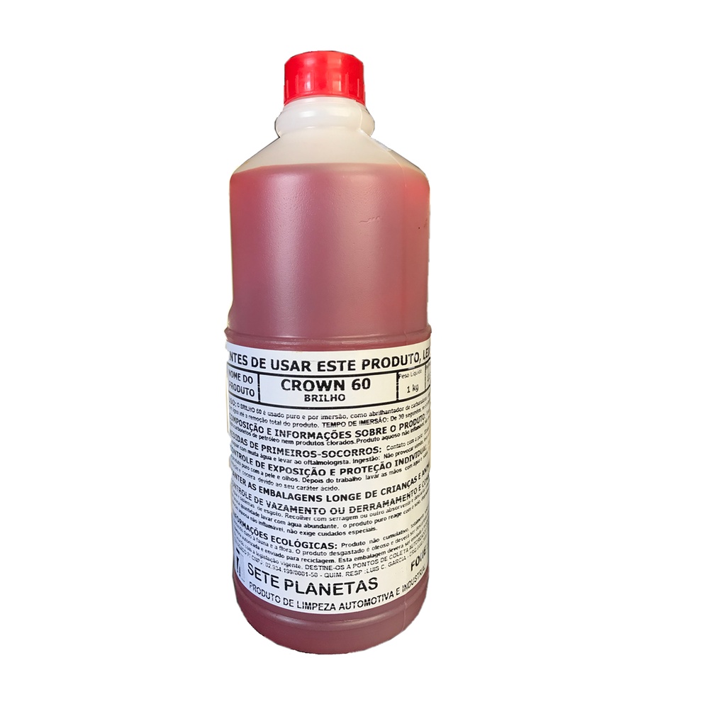 Brilho Abrilhantador Banho Químico Carburador Crown 60 1kg