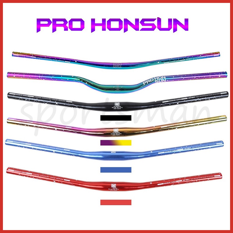 Honsun Bicicleta Colorida 31,8mm Guidão 720/780mm MTB De Alumínio Liga Grande Barra De Andorinha Par De