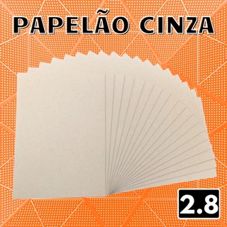 Papelão Cinza Holler 2.8 mm Muito Grosso, Quase 3mm! Cartão Horlle 2.85mm 2,8 2,8mm 2.8mm Para Encadernação e Cartonagem - Melhor que Papel Paraná
