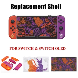 Para Nintendo Switch Console Substituição Do Pokemon Scarlet E Violeta Tampa Da Carcaça NS OLED JoyCon Botão Caixa