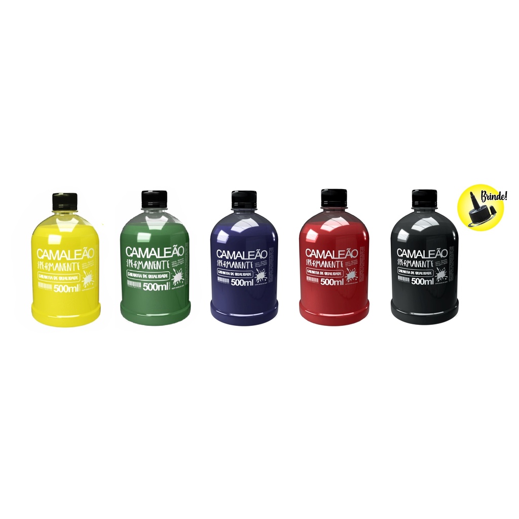 Tinta Permanente para Cartaz Faixa Papelão Metais 500ml | Shopee Brasil