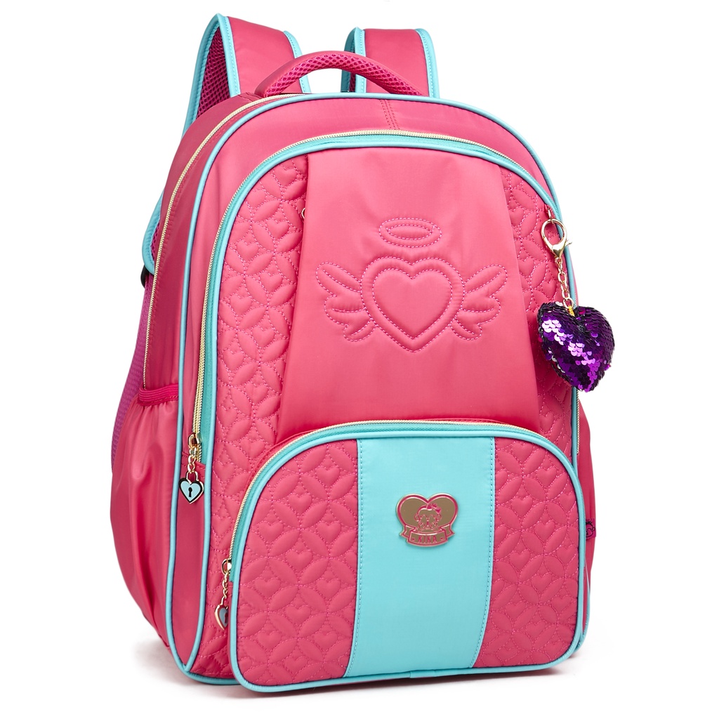 Mochila Juvenil Escolar Feminina Notebook Kika Shopee Brasil