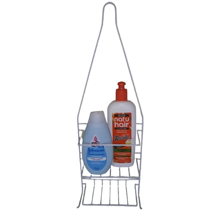porta shampoo prateleira organizador de banheiro metal