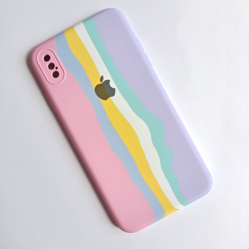 Capinha Colorida Apple Iphone XS Max / Capa Case Forrada Aveludada