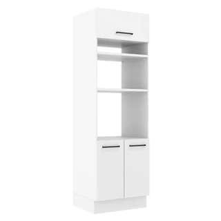 Torre Quente Armário de Cozinha 70 cm 3 Portas Branco Agata Madesa em Oferta na Shopee