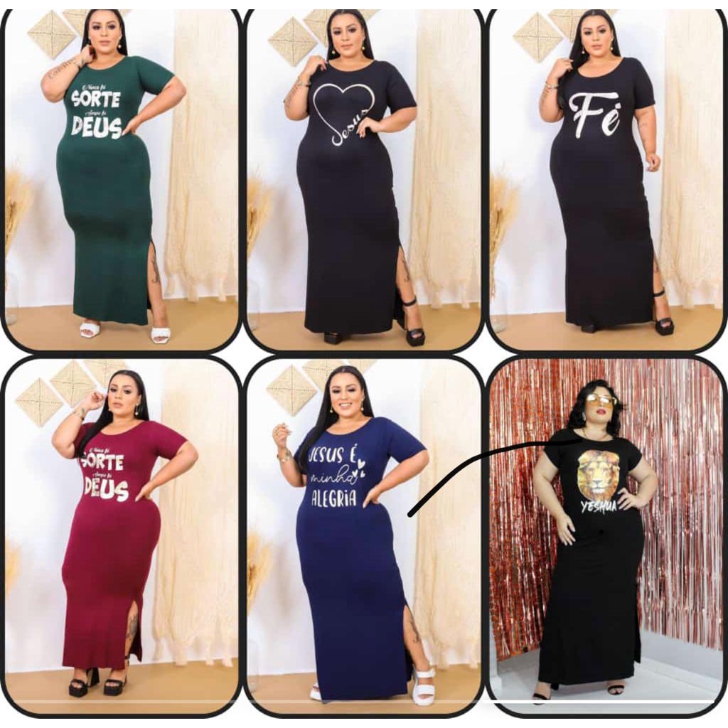 Vestido plus size três Marias veste do 44 ao 50 moda maior plus