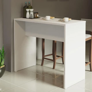 Bancada para Cozinha 115 cm Branco Reims Madesa em Oferta na Shopee