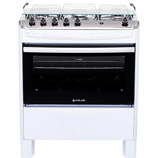 Fogão 5 bocas Branco Atlas New Fastcook com Acendimento Automático