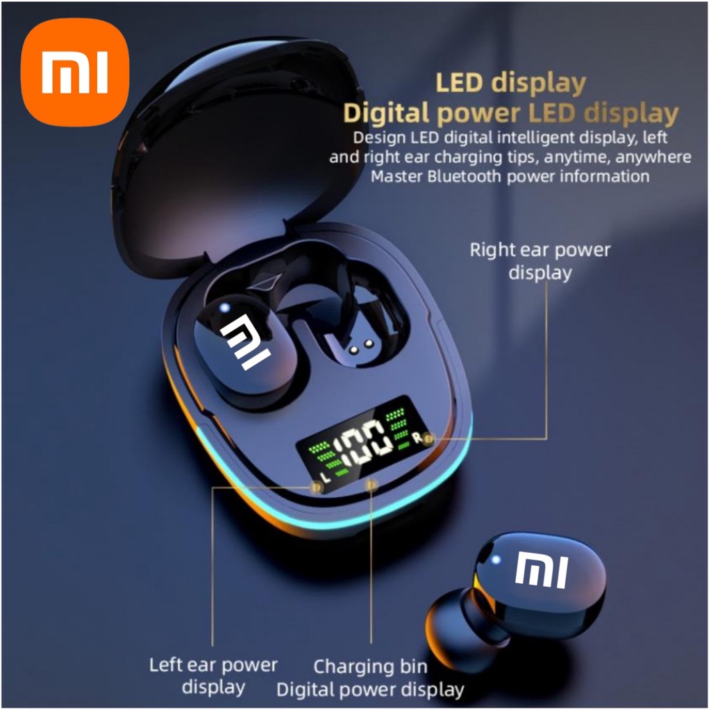 Auricolari originali Xiaomi G1 per G9S Wireless Bluetooth Redmi Airdots con annullamento del rumore stereo Test dell'acqua Microfono audio HiFi_voghion.com