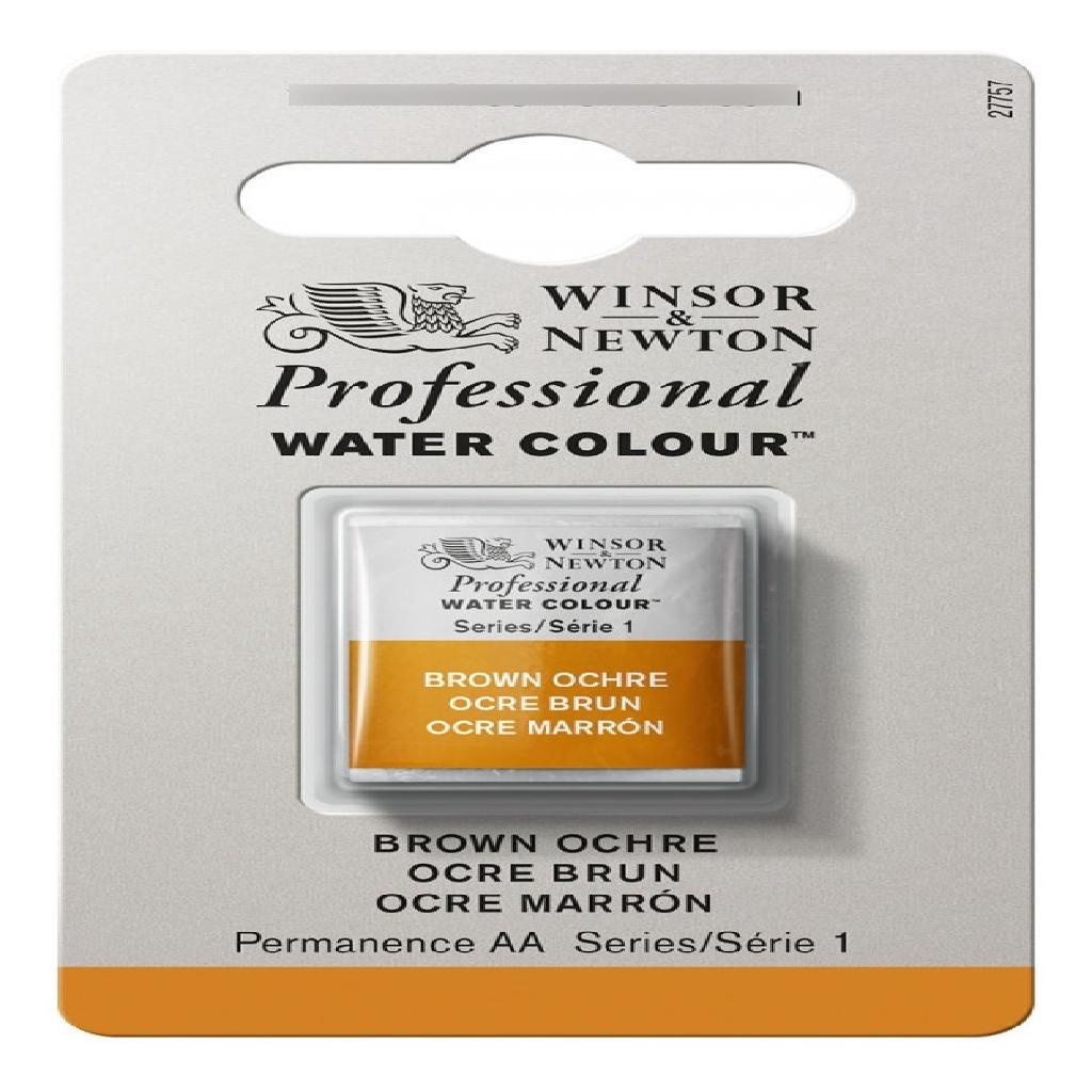 Tinta Aquarela Winsor & Newton Profissional Pastilha S1 059 Brown Ochre ...