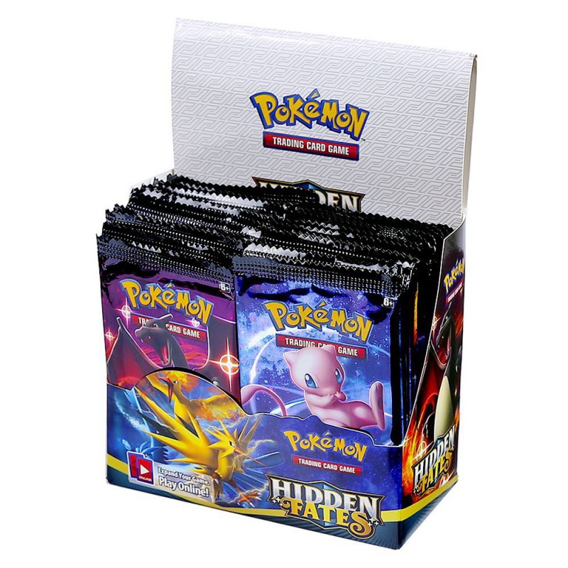 54Pcs Pokemon Gold Cards Battle Carte Inglês GX Jogo De Cartas Booster Collection Toys For Children
