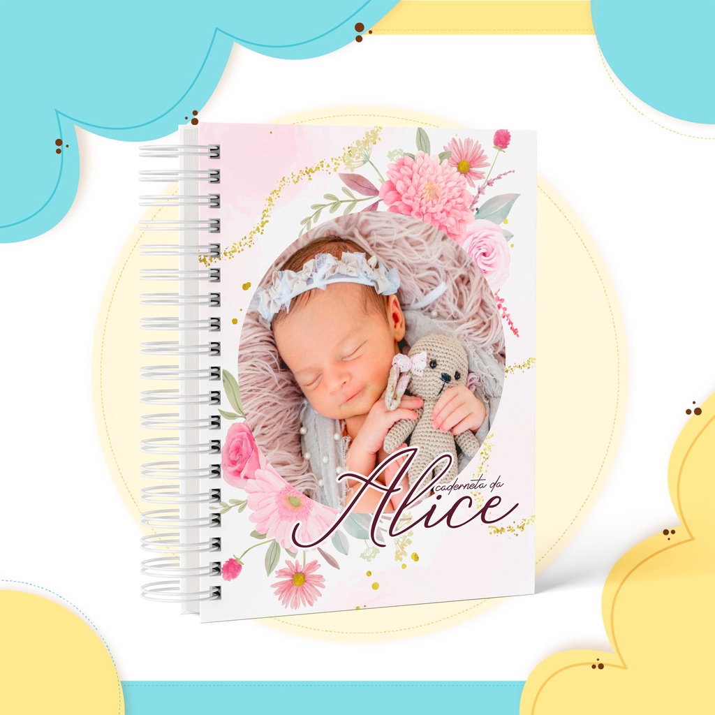 Caderneta de vacinação personalizada com foto menina e menino - Capa ...