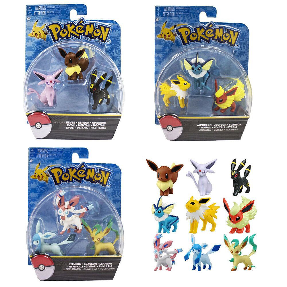 Kit 6 Boneco Pokémon Evoluções Eeevee - Tomy em Promoção na Americanas